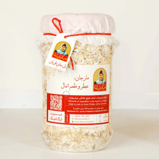 گرانولا جو دوسر با میوه خشک بدون گلوتن و پودر جوانه گندم مارجان 350 گرم
